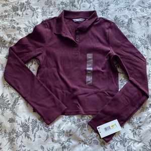 CALVIN KLEIN cropped polo Shirt